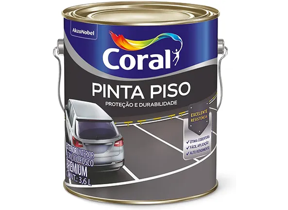 Coral Pinta Piso Cinza Escuro 3,6L