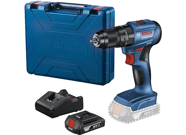 Bosch Furadeira Parafusadeira Impacto 18V GSB185LI-1B Sem Fio, 1 bateria e maleta