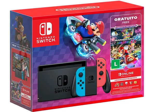 Bundle Nintendo Switch™ V2 Neon