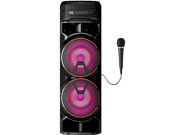 Caixa de Som Acustica LG Xboom RNC9 LED Bluetooth Rádio 410w-1 Mic