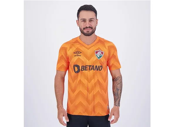 Camisa Umbro Fluminense Goleiro 2024 Laranja