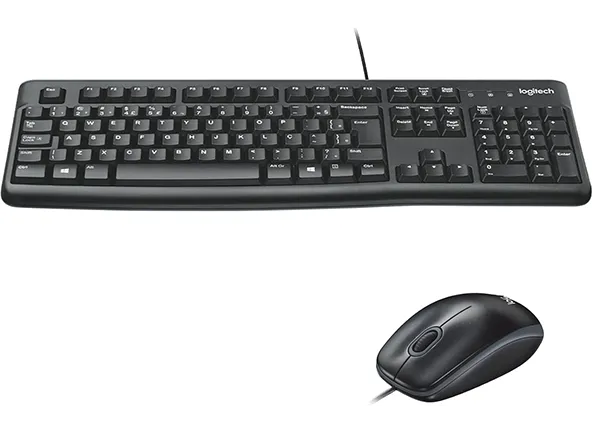 Combo Teclado e Mouse com fio USB