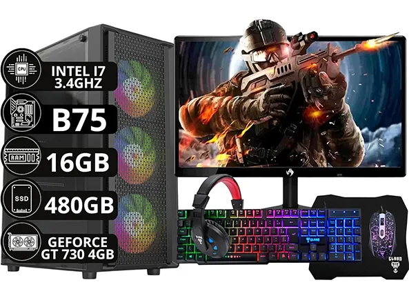 Computador Gamer Intel Core i7 GT 730 4 GB