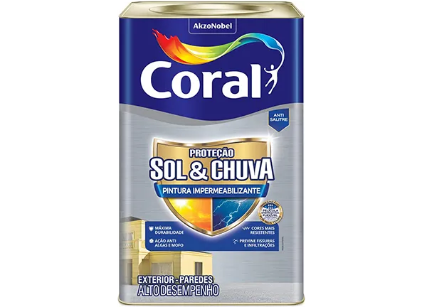 Coral Pintura Impermeabilizante Branco 18L