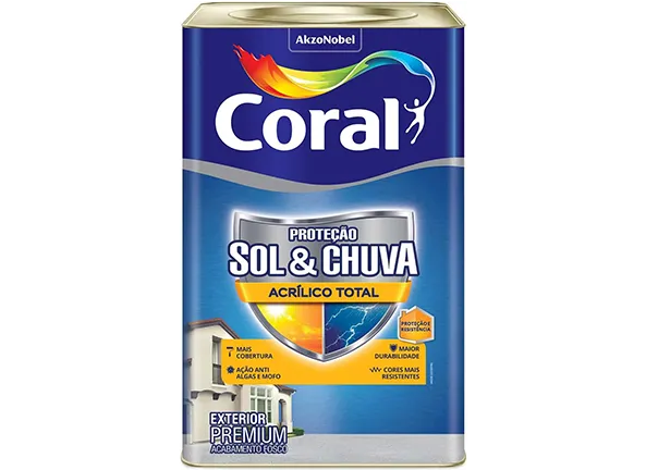 Coral Proteção Sol & Chuva Acrílico