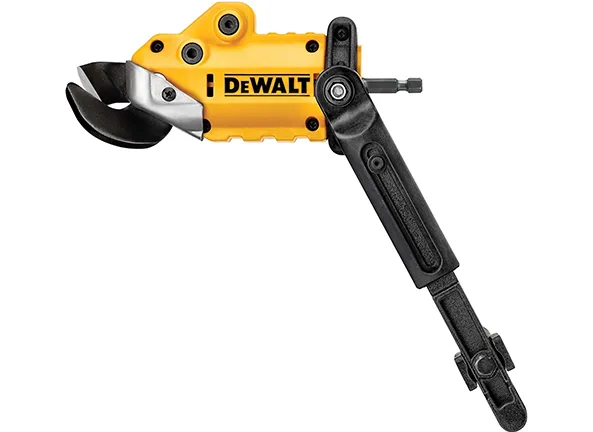 Dewalt Tesoura para Chapa Impact Connect, Ferramenta para Corte de Materiais de Até 18GA, com Cabeça Giratória, Modelo DWASHRIR