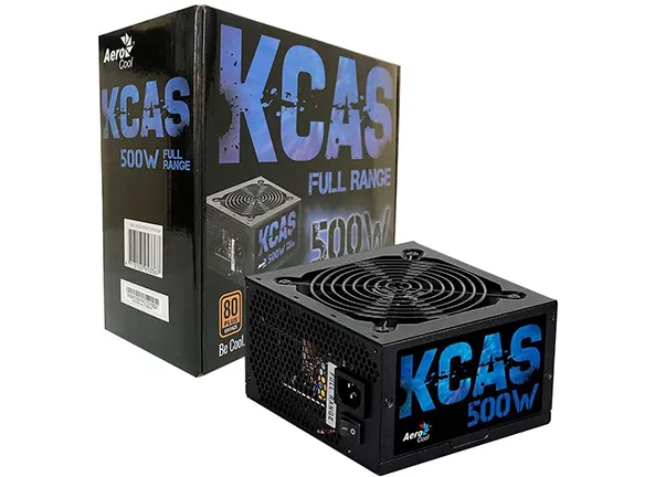 Fonte Atx Kcas 500W 80 Plus Bronze Pfc Ativo Aerocool