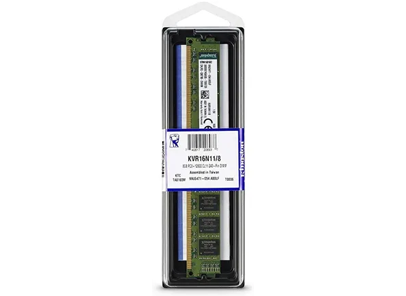 Kingston KVR16N118 - Memória de 8GB DIMM DDR3 1600Mhz 1,5V 2Rx8