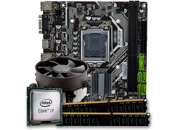 Kit Upgrade Processador Intel Core i7 + Placa-Mãe 1155 + 16GB de Memória Ram