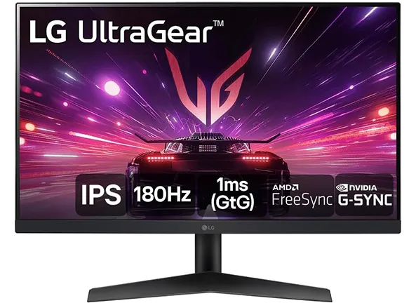 Monitor Gamer LG UltraGear 24 IPS, Full HD, 180Hz HDMI, DisplayPort, HDR10, sRGB