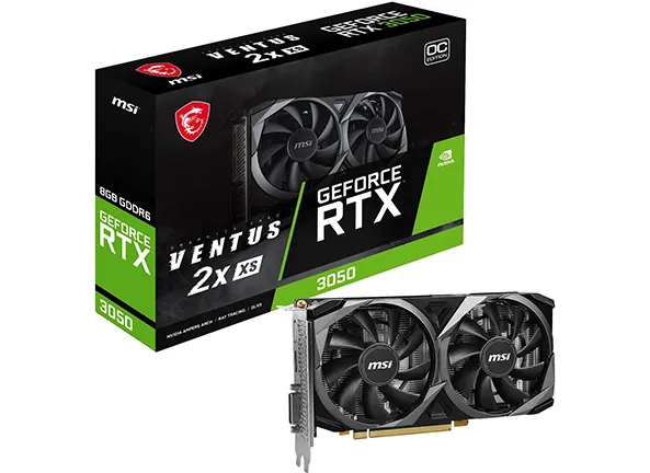 Placa de Vídeo NV RTX3050 8GB GDDR6 128B Ventus