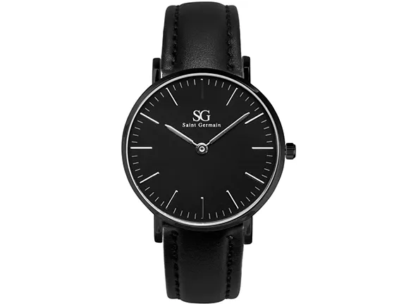 Relógio Masculino Couro Saint Germain Murray Full Black