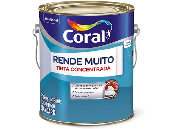 Tinta Acrílica Fosco Rende e Muito Standard 3,6l Branco