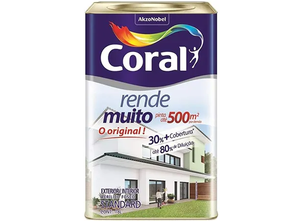 Tinta Coral Rende Muito Acrílica Fosca