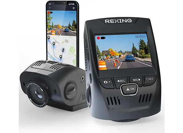 Ultra HD Car Dash Cam with Wi-Fi 2.4” LCD Screen | 170° Wide Angle Dashboard